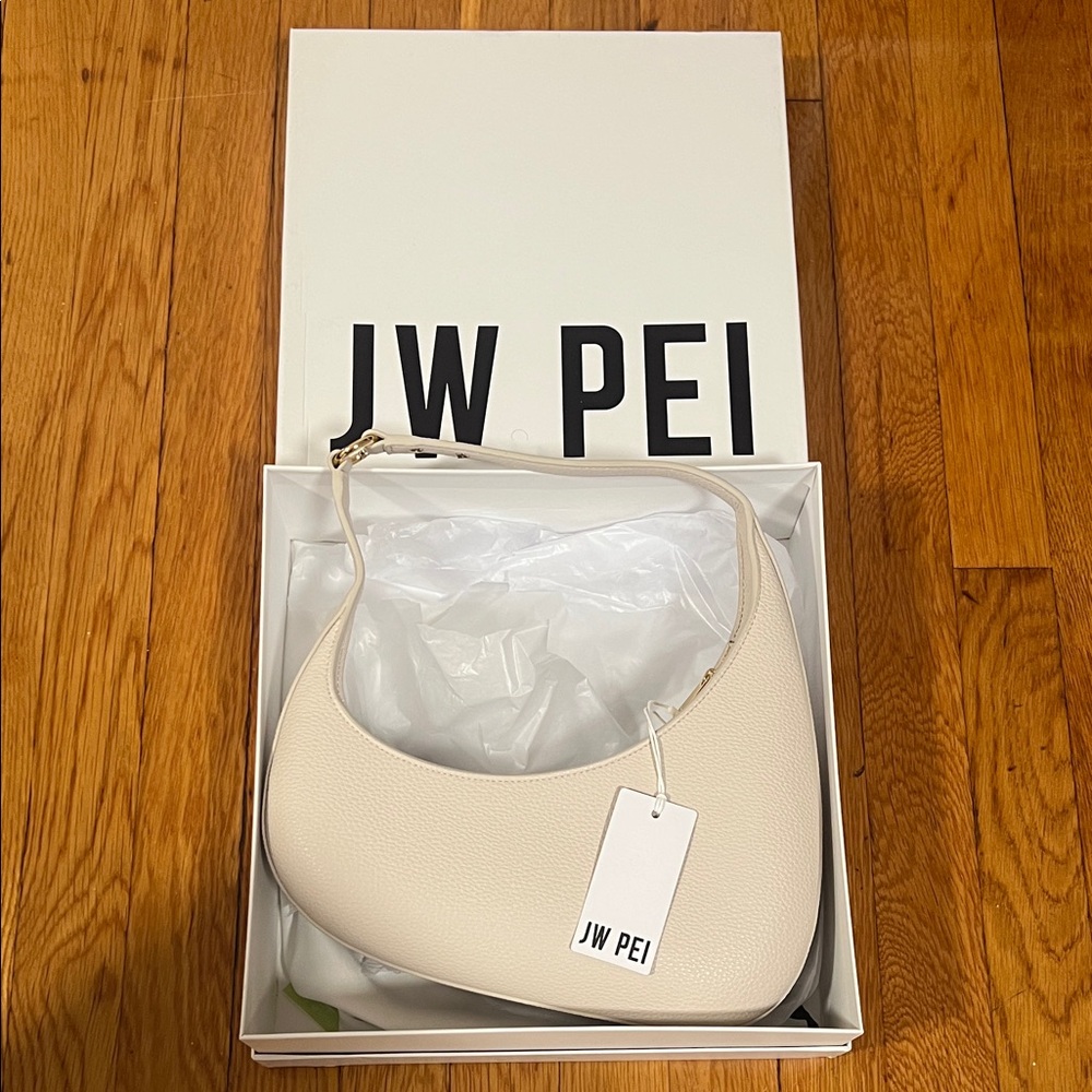 JW PEI Elegant Cream Shoulder Bag